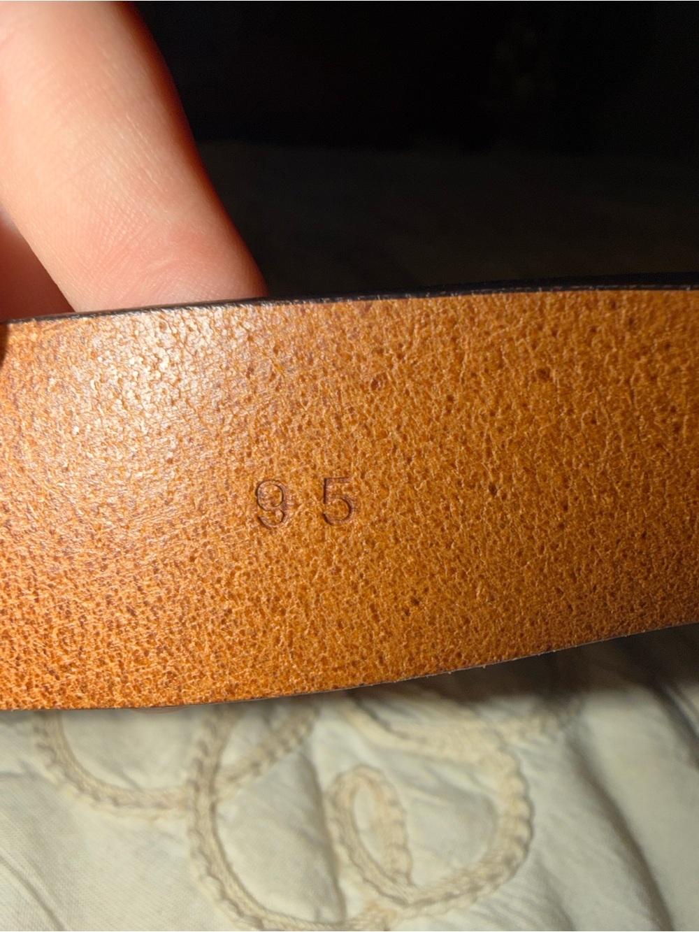 Eleventy Brown Leather Belt with Antique Silver Buckle - Picture 6 of 6